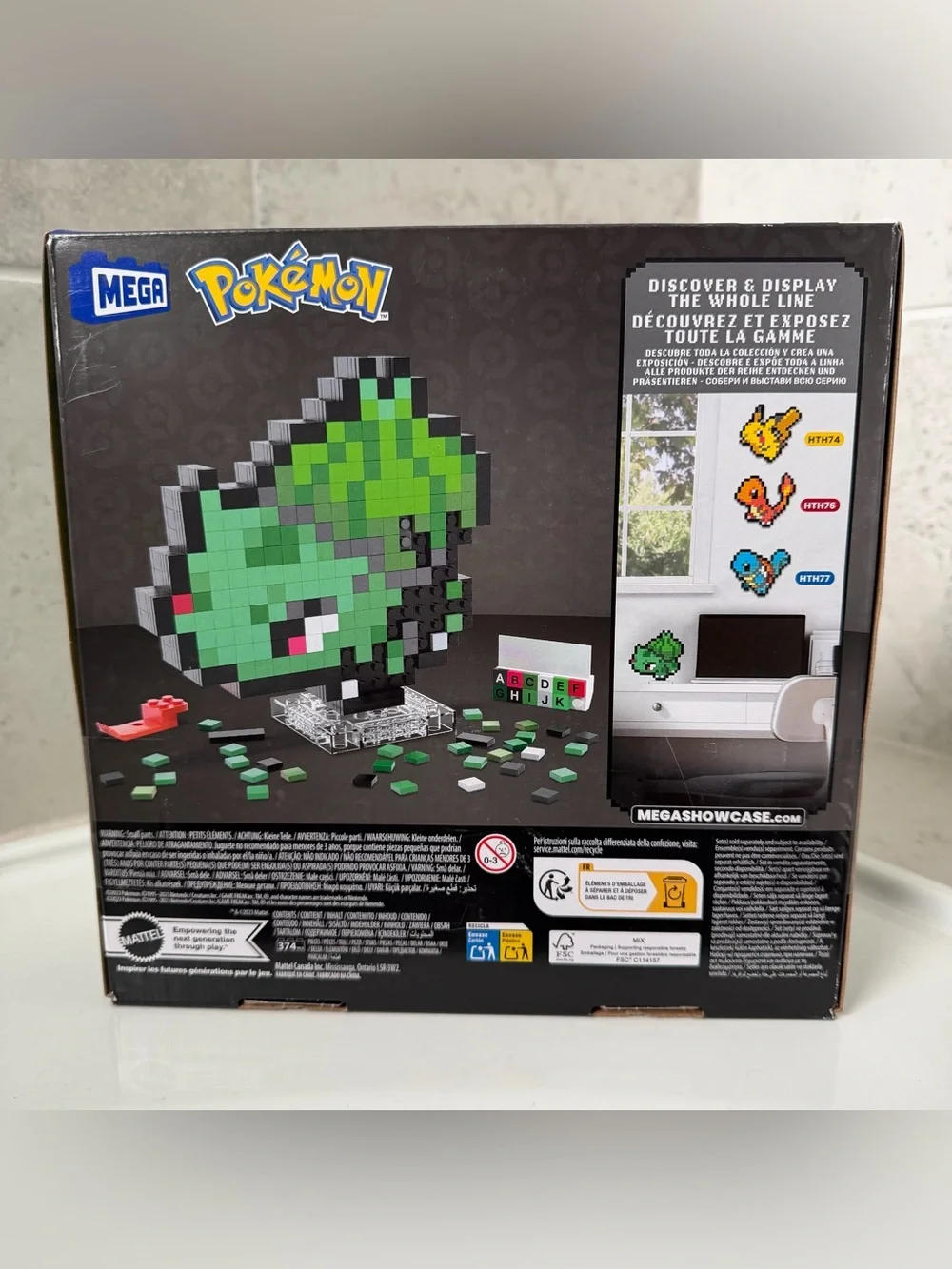 Mega Pokémon Pixel Bulbasaur Building Toy Kit - 374 pc